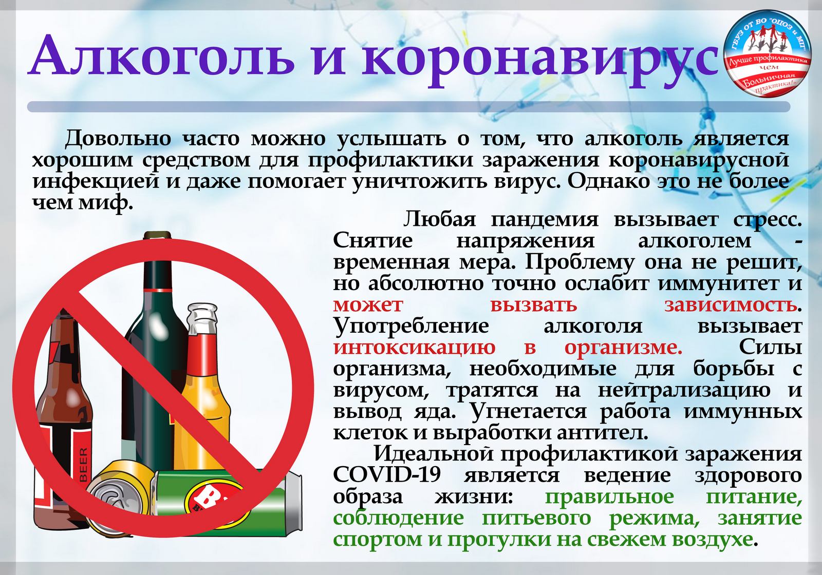 Алкоголь и коронавирус